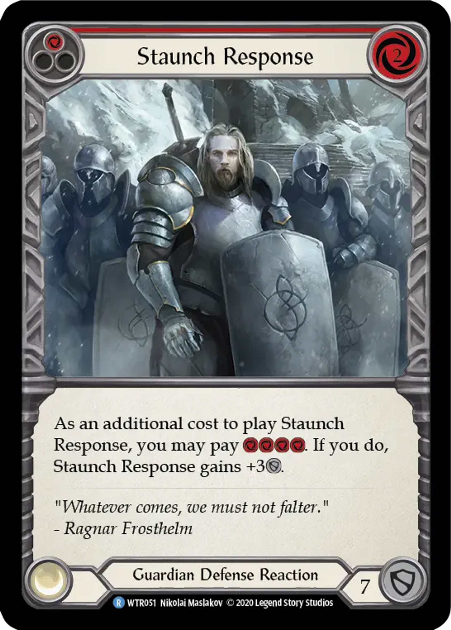 Staunch Response (Red) — Welcome to Rathe - Unlimited — Flesh and Blood