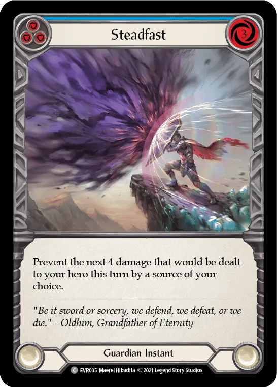 Steadfast (Blue) — Everfest — Flesh and Blood