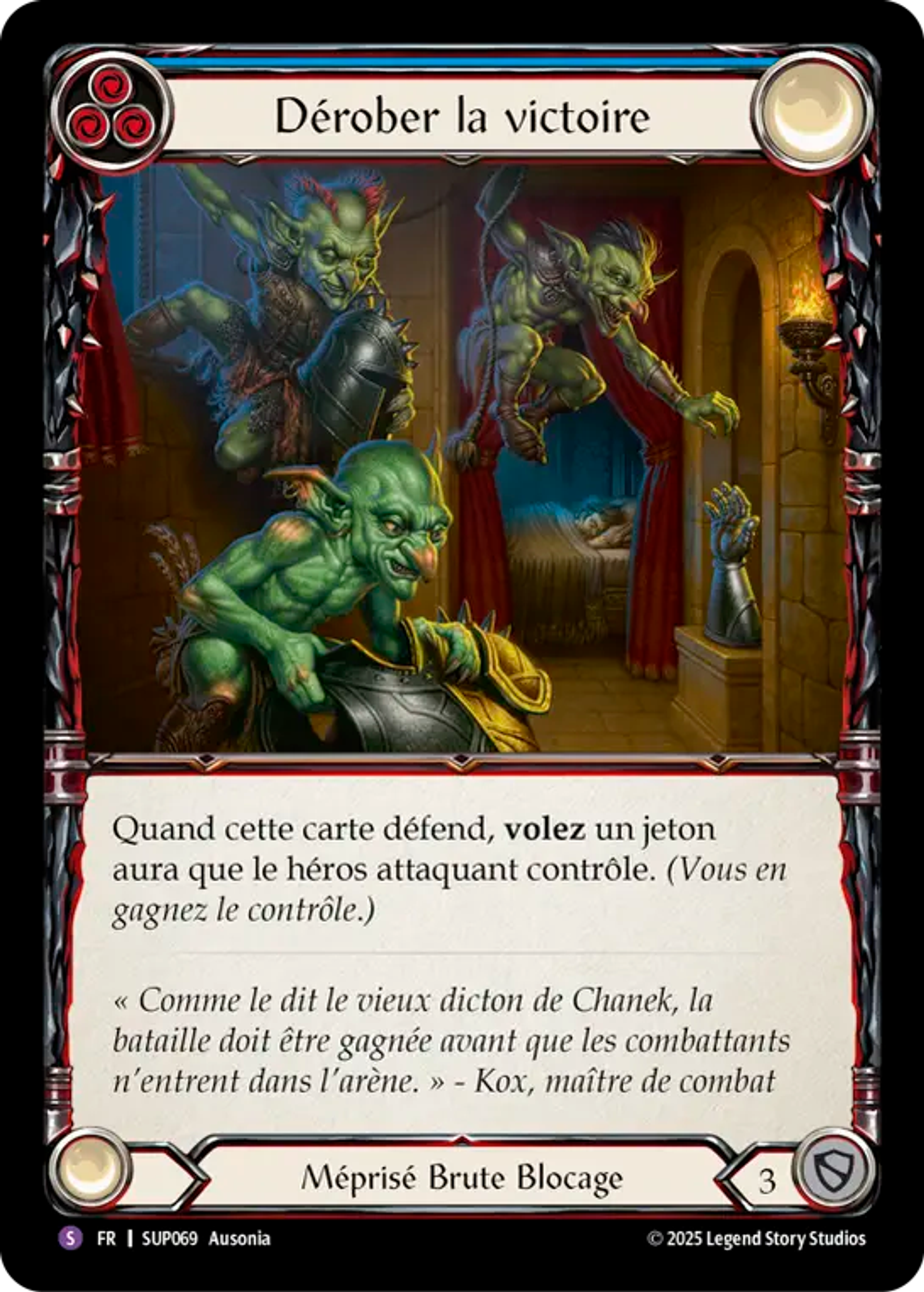 Dérober la victoire — Super Slam — Flesh and Blood