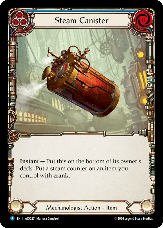 Steam Canister (Blue) — Armory Deck - Dash I/O — Flesh and Blood