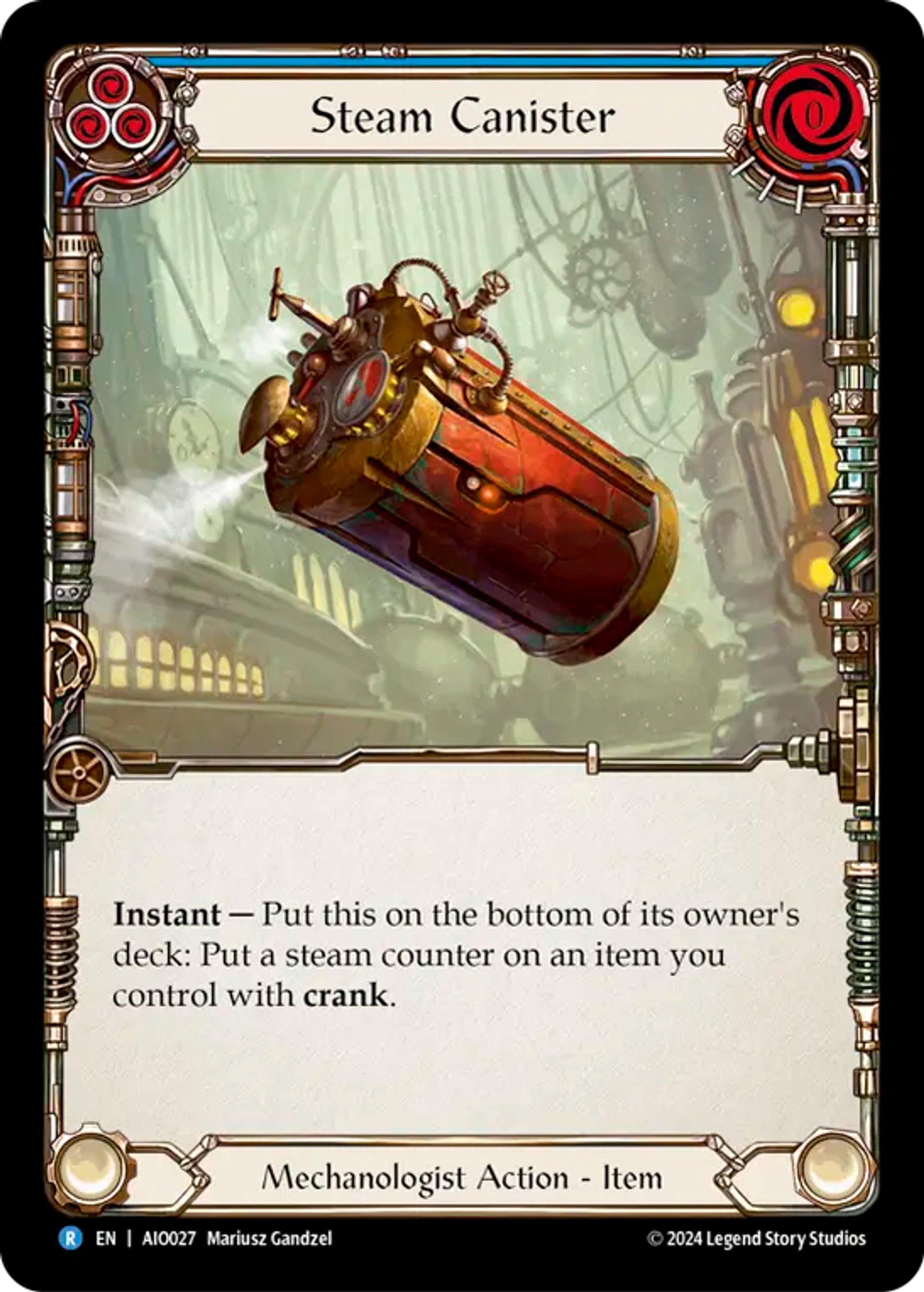 Steam Canister (Blue) — Armory Deck - Dash I/O — Flesh and Blood