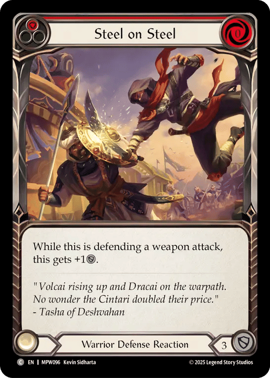 Steel on Steel (Red) — Mastery Pack Warrior — Flesh and Blood