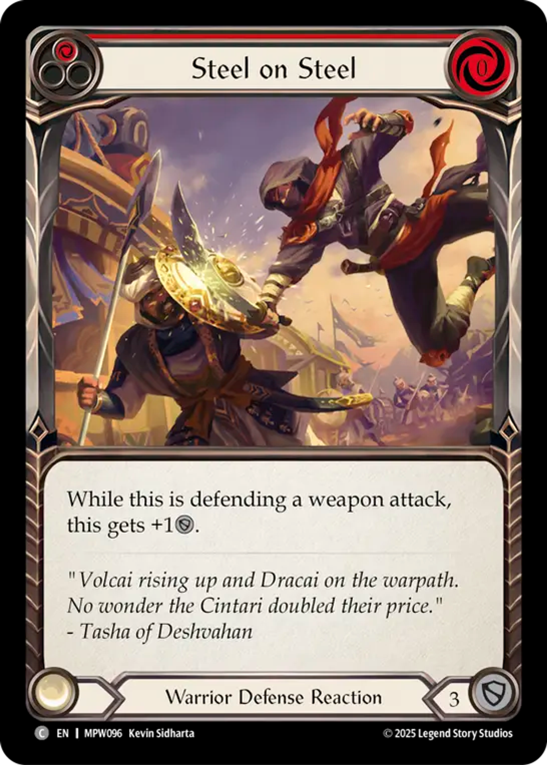Steel on Steel (Red) — Mastery Pack Warrior — Flesh and Blood