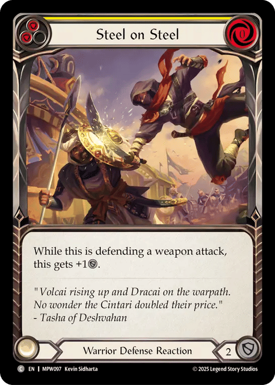 Steel on Steel (Yellow) — Mastery Pack Warrior — Flesh and Blood