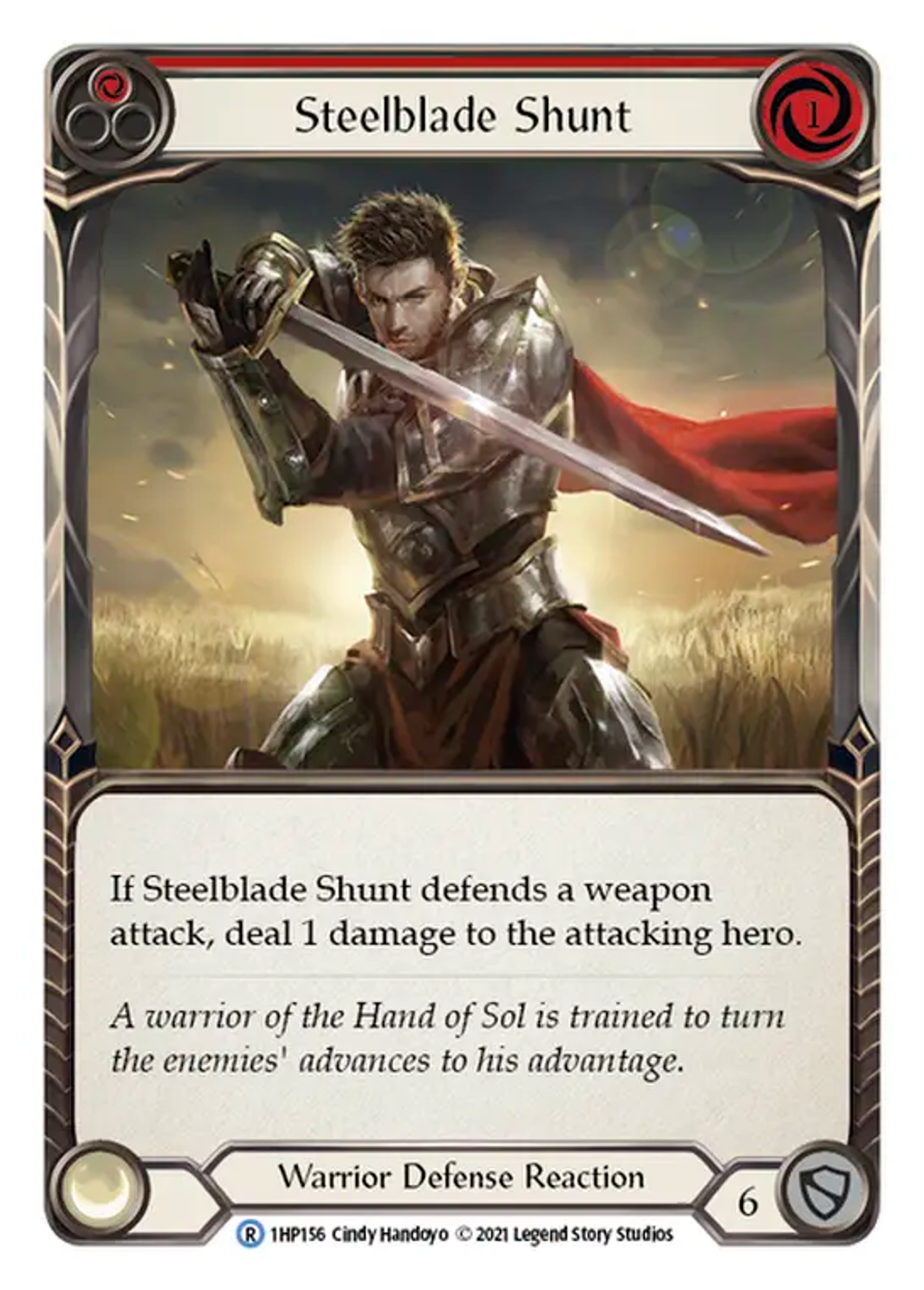 Steelblade Shunt (Red) — History Pack 1 — Flesh and Blood