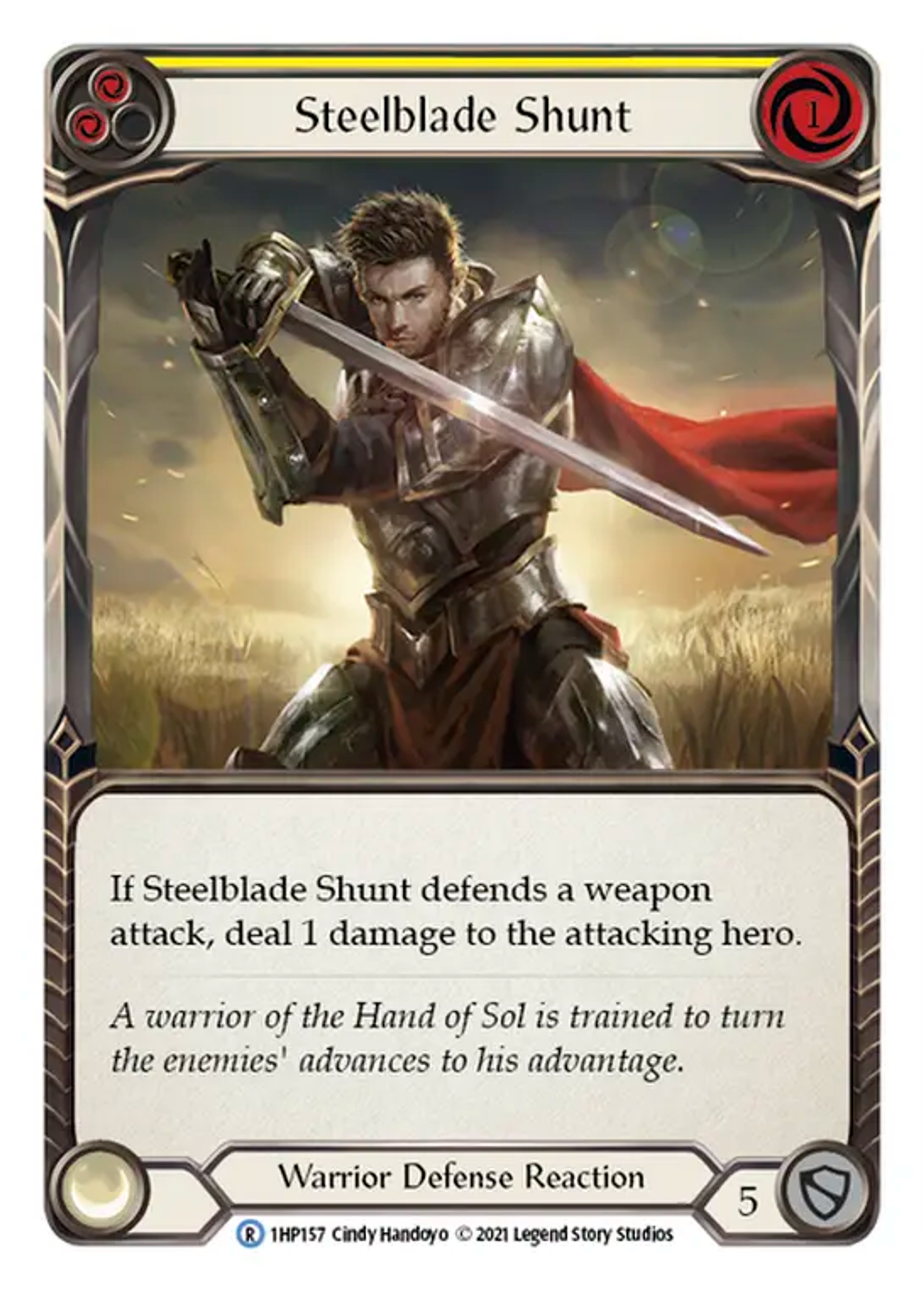 Steelblade Shunt (Yellow) — History Pack 1 — Flesh and Blood