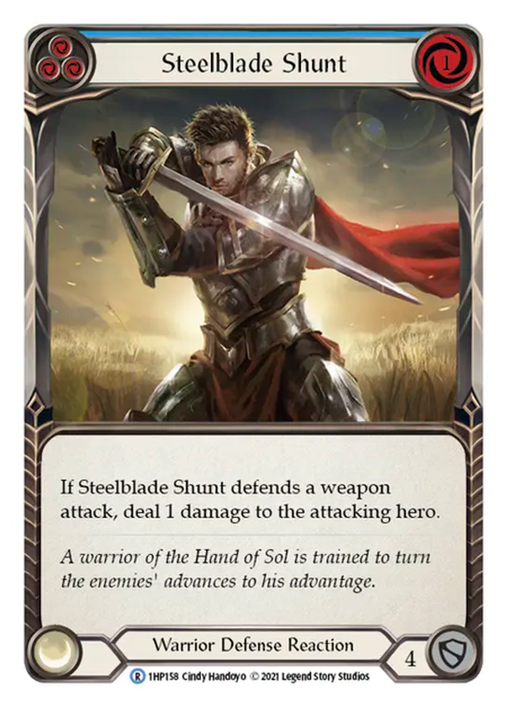 Steelblade Shunt (Blue) — History Pack 1 — Flesh and Blood