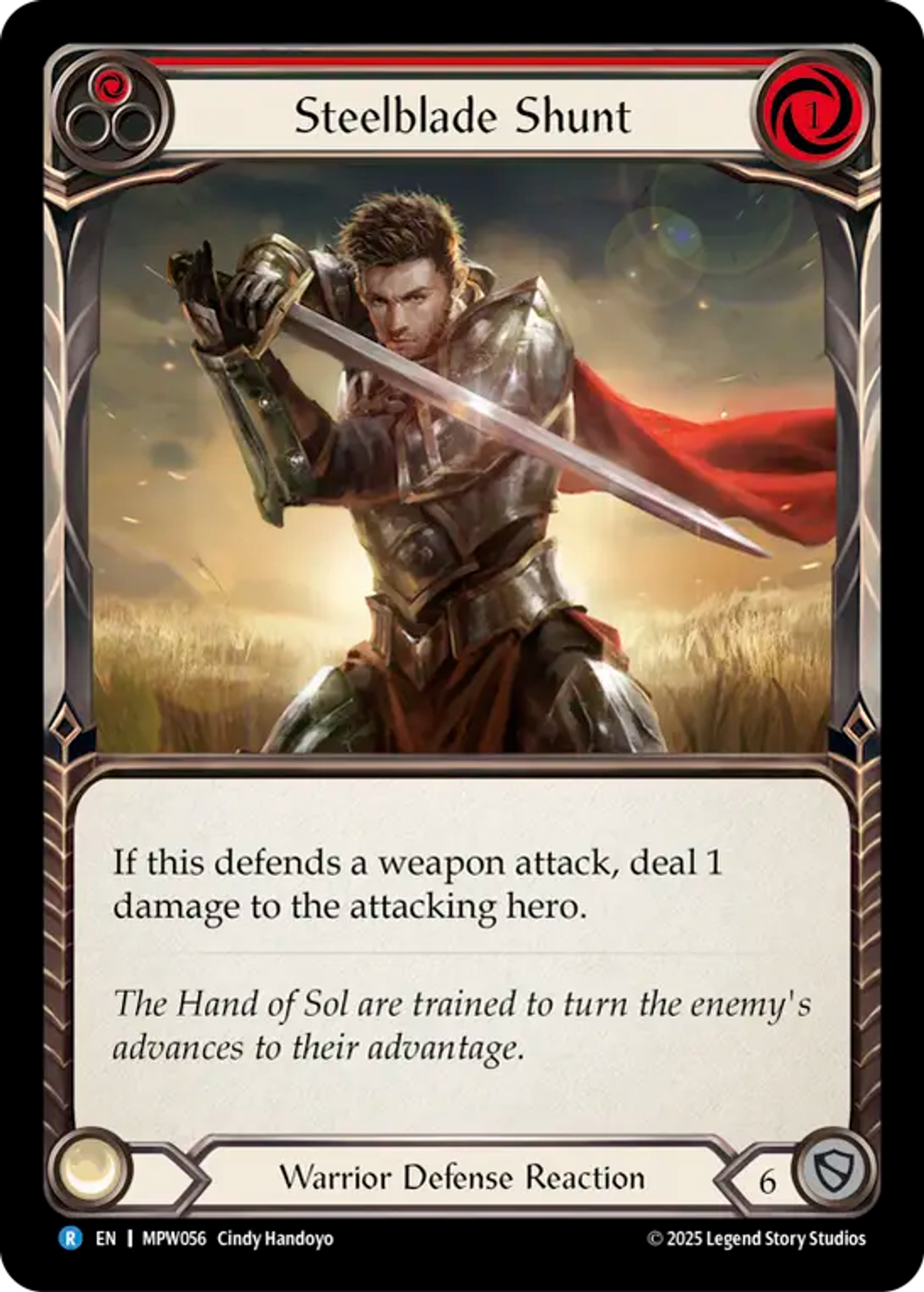Steelblade Shunt (Red) — Mastery Pack Warrior — Flesh and Blood