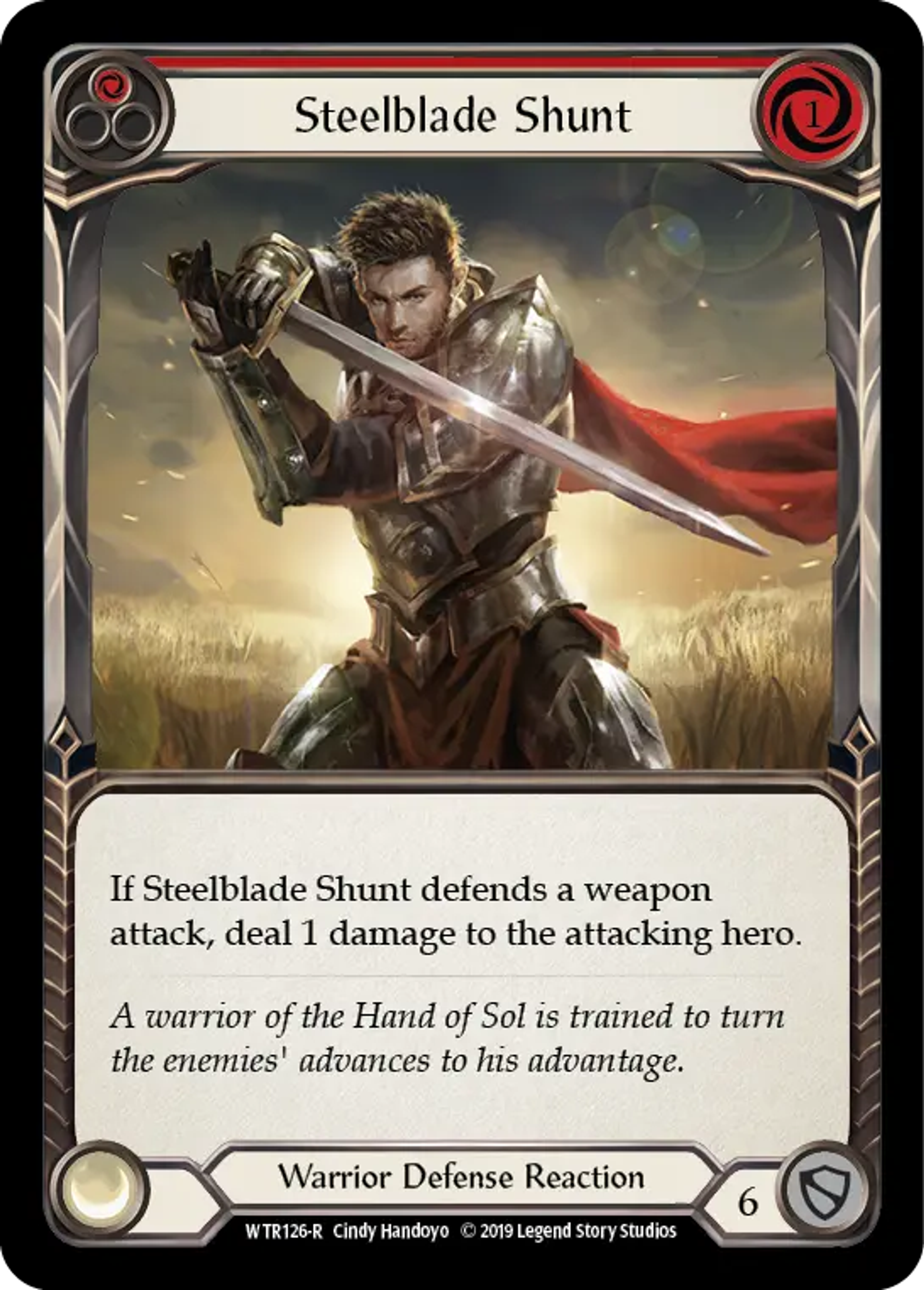 Steelblade Shunt (Red) — Welcome to Rathe — Flesh and Blood