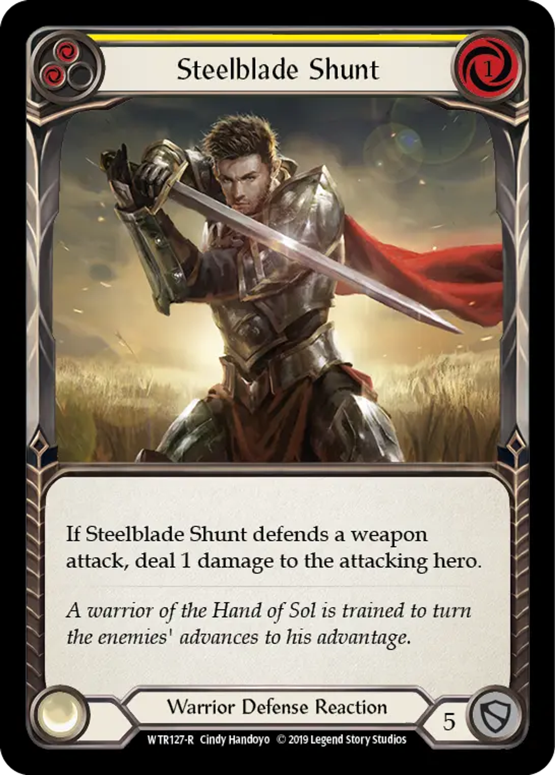 Steelblade Shunt (Yellow) — Welcome to Rathe — Flesh and Blood