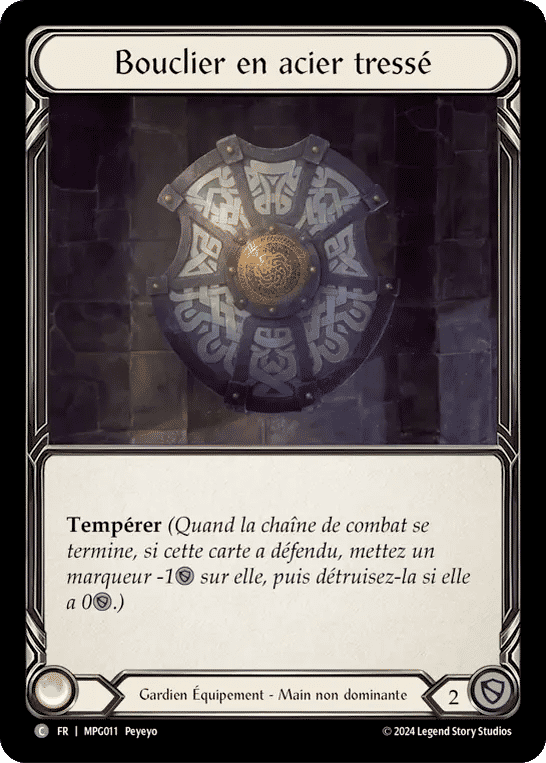 Bouclier en acier tressé — Mastery Pack Guardian — Flesh and Blood