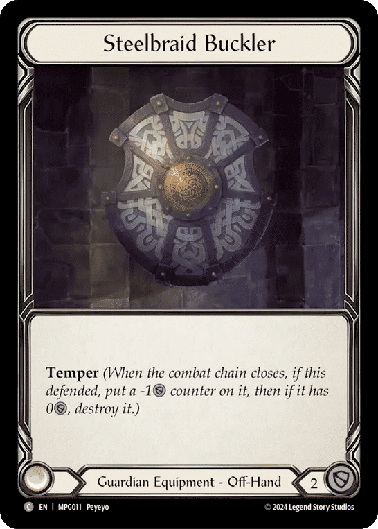 Steelbraid Buckler — Mastery Pack Guardian — Flesh and Blood