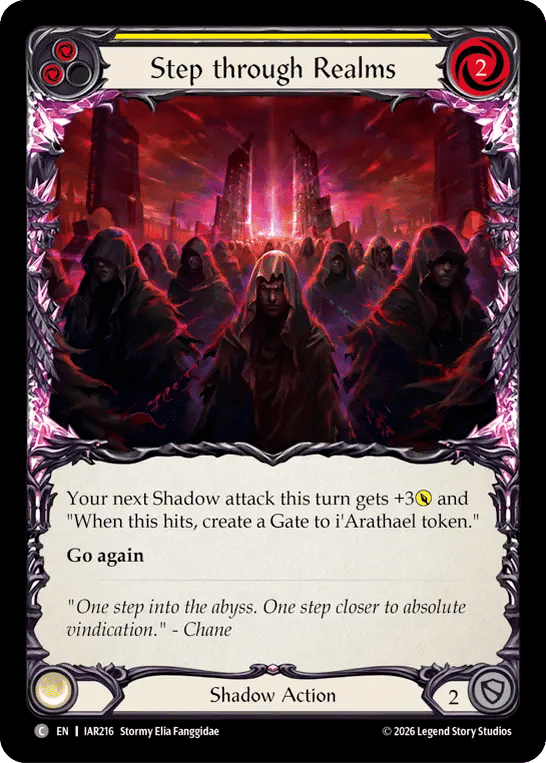Step through Realms (Yellow) — Usurp the Shadow Throne — Flesh and Blood