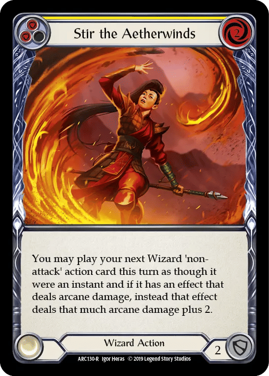 Stir the Aetherwinds (Yellow) — Arcane Rising — Flesh and Blood