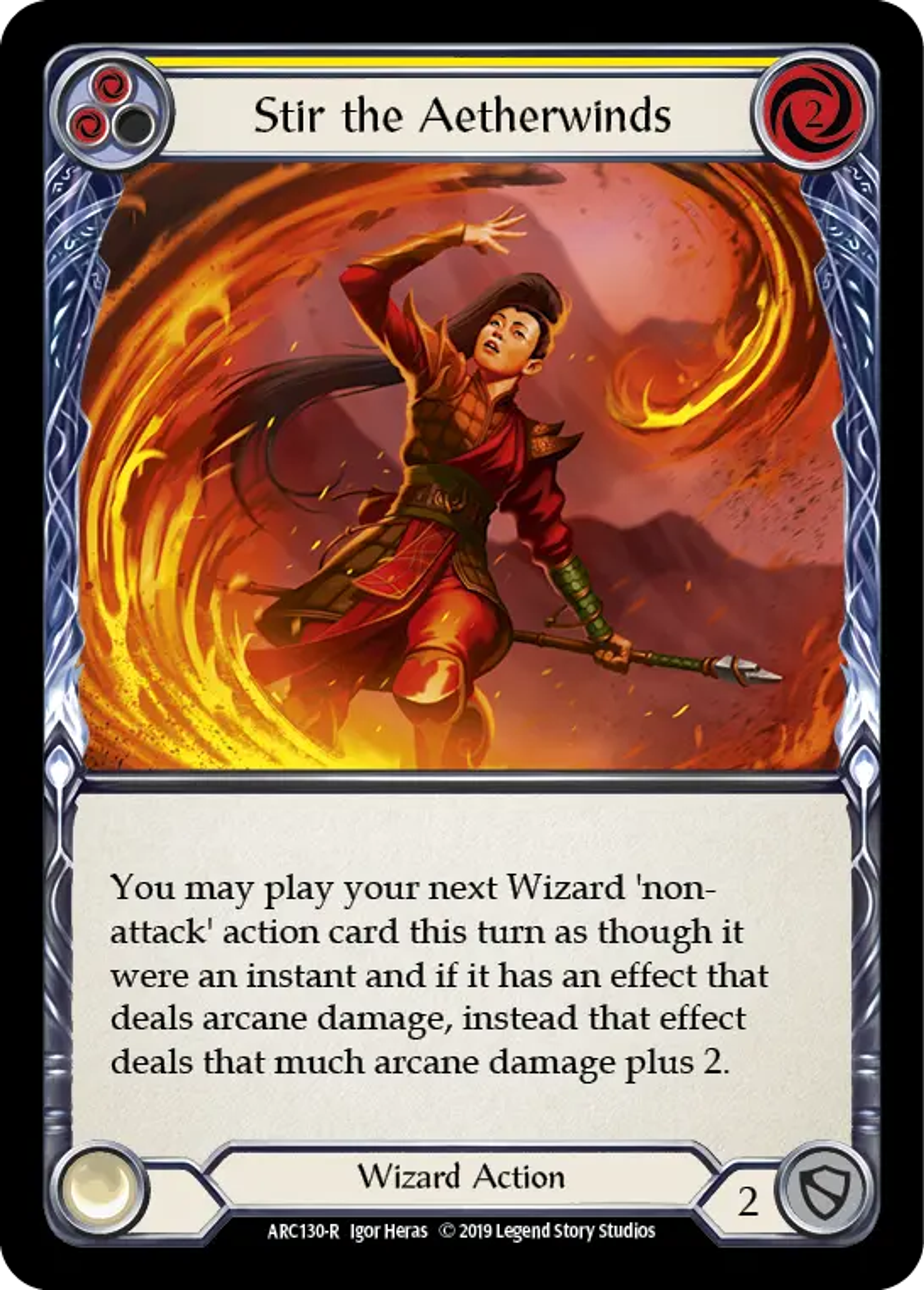 Stir the Aetherwinds (Yellow) — Arcane Rising — Flesh and Blood