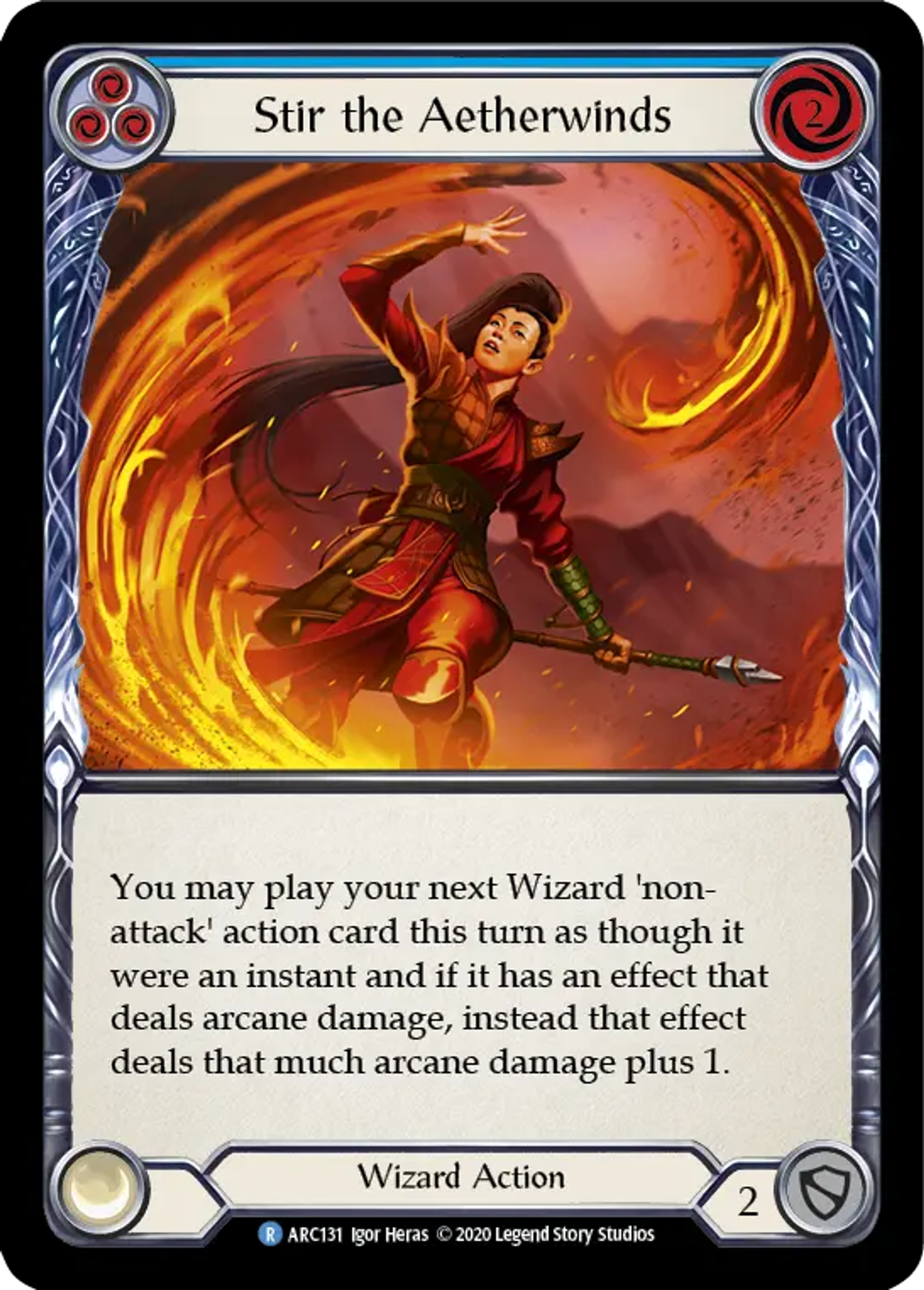 Stir the Aetherwinds (Blue) — Arcane Rising - Unlimited — Flesh and Blood