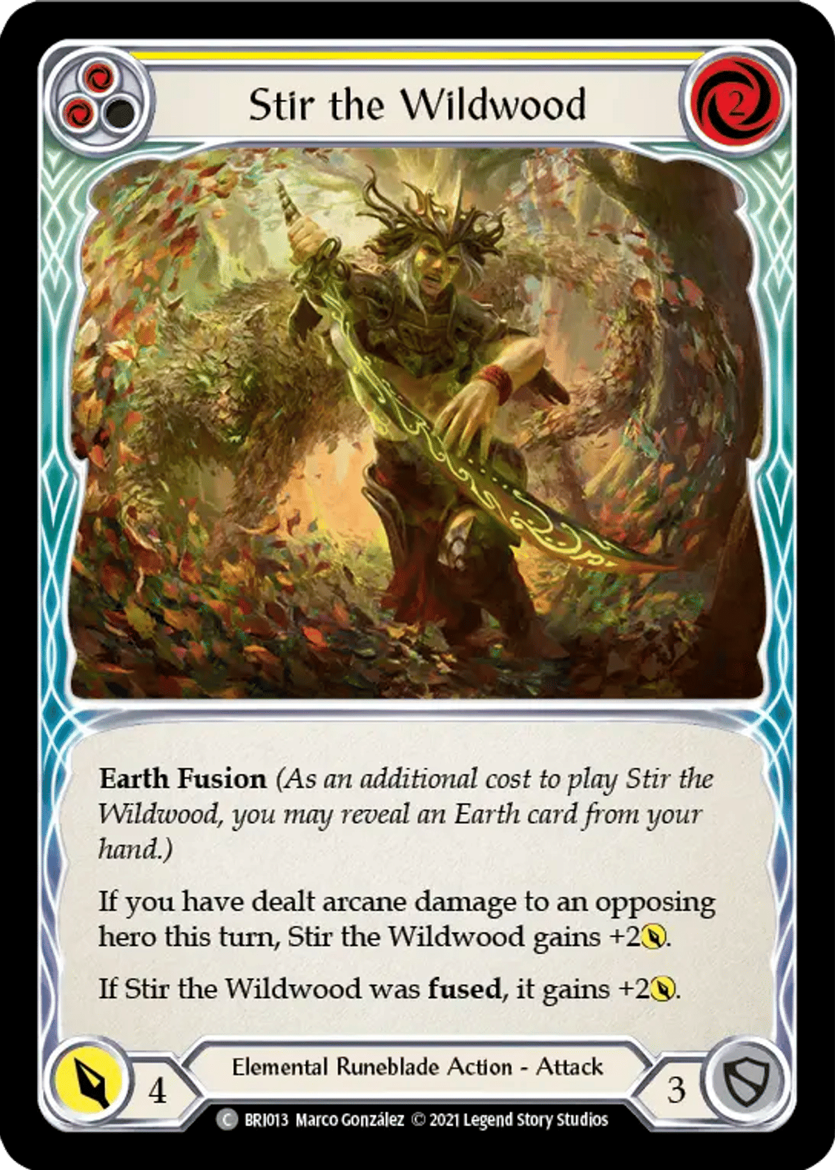 Stir the Wildwood (Yellow) from Briar - Blitz Deck - Flesh and Blood