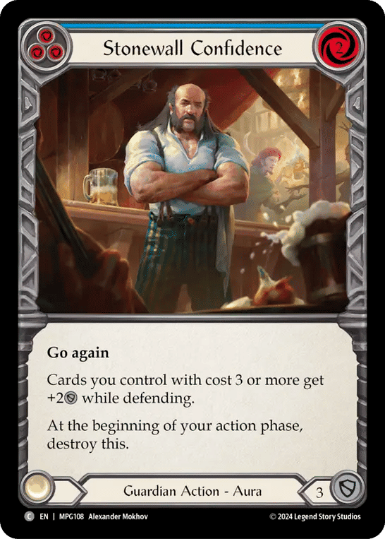 Stonewall Confidence (Blue) — Mastery Pack Guardian — Flesh and Blood