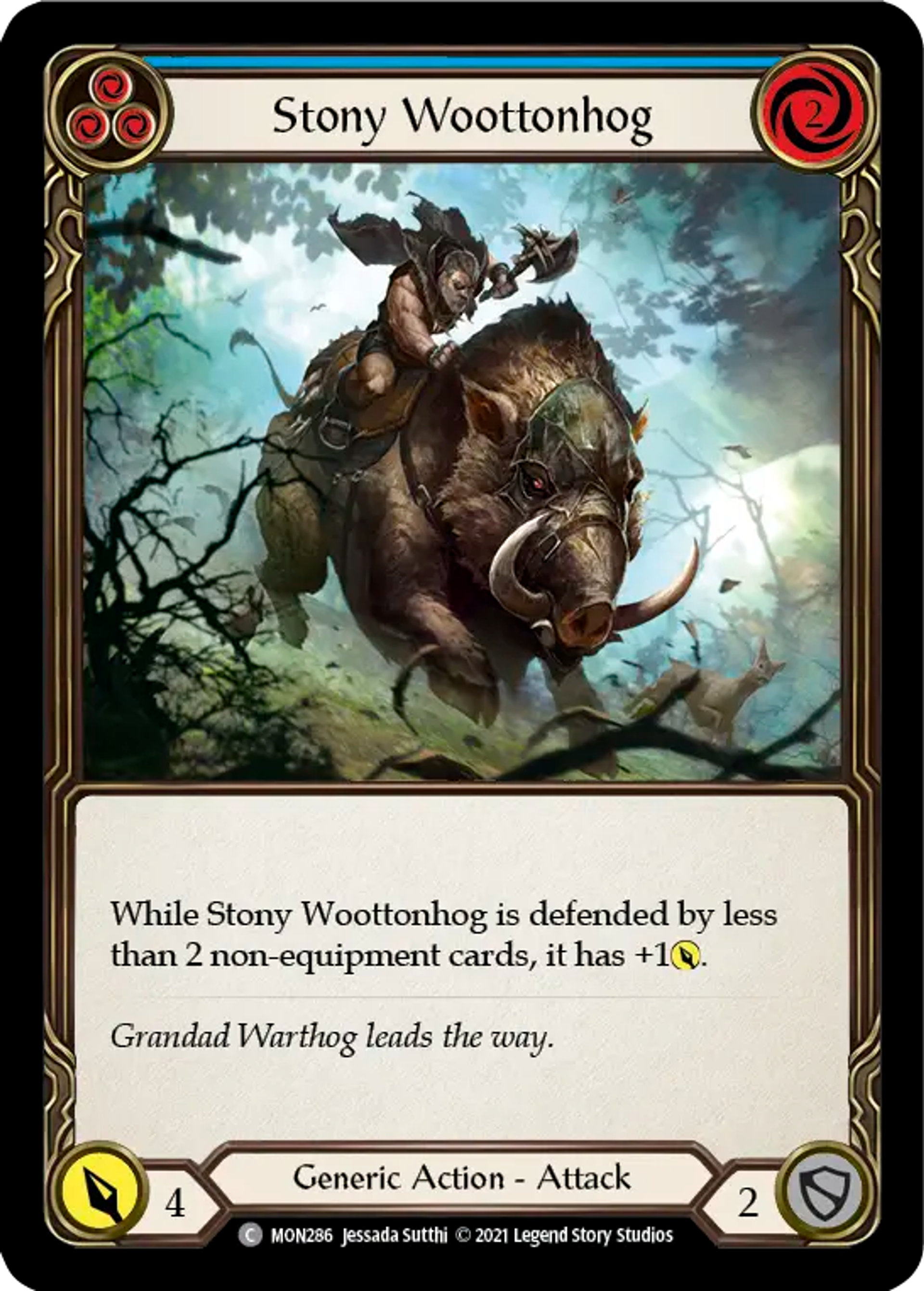 Stony Woottonhog (Blue) — Monarch — Flesh and Blood