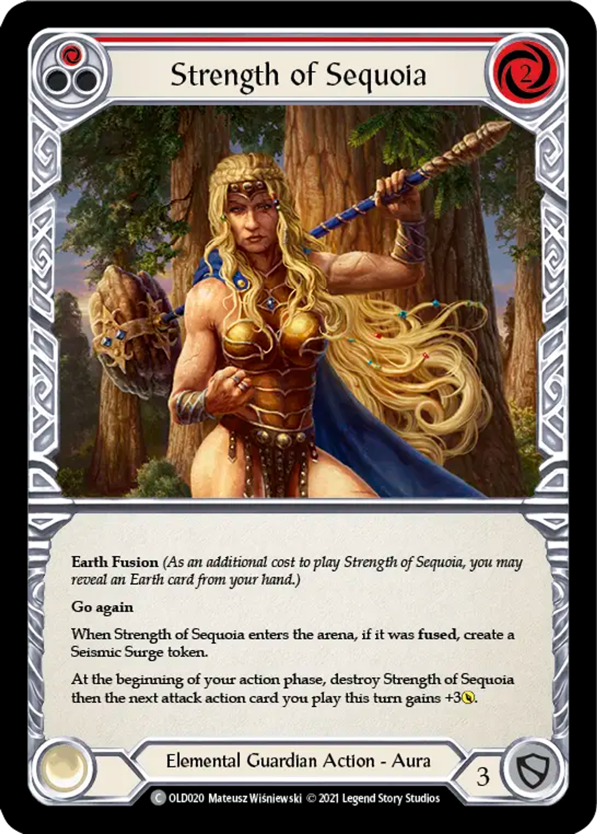 Strength of Sequoia (Red) — Oldhim - Blitz Deck — Flesh and Blood