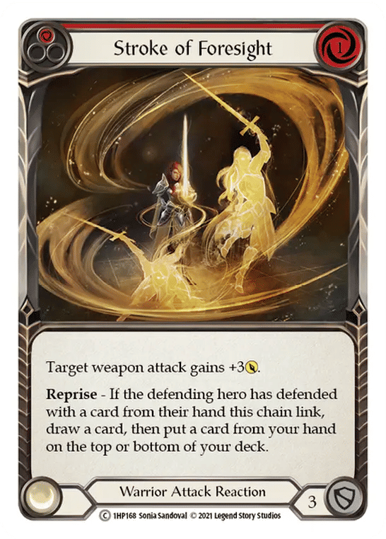 Stroke of Foresight (Red) — History Pack 1 — Flesh and Blood