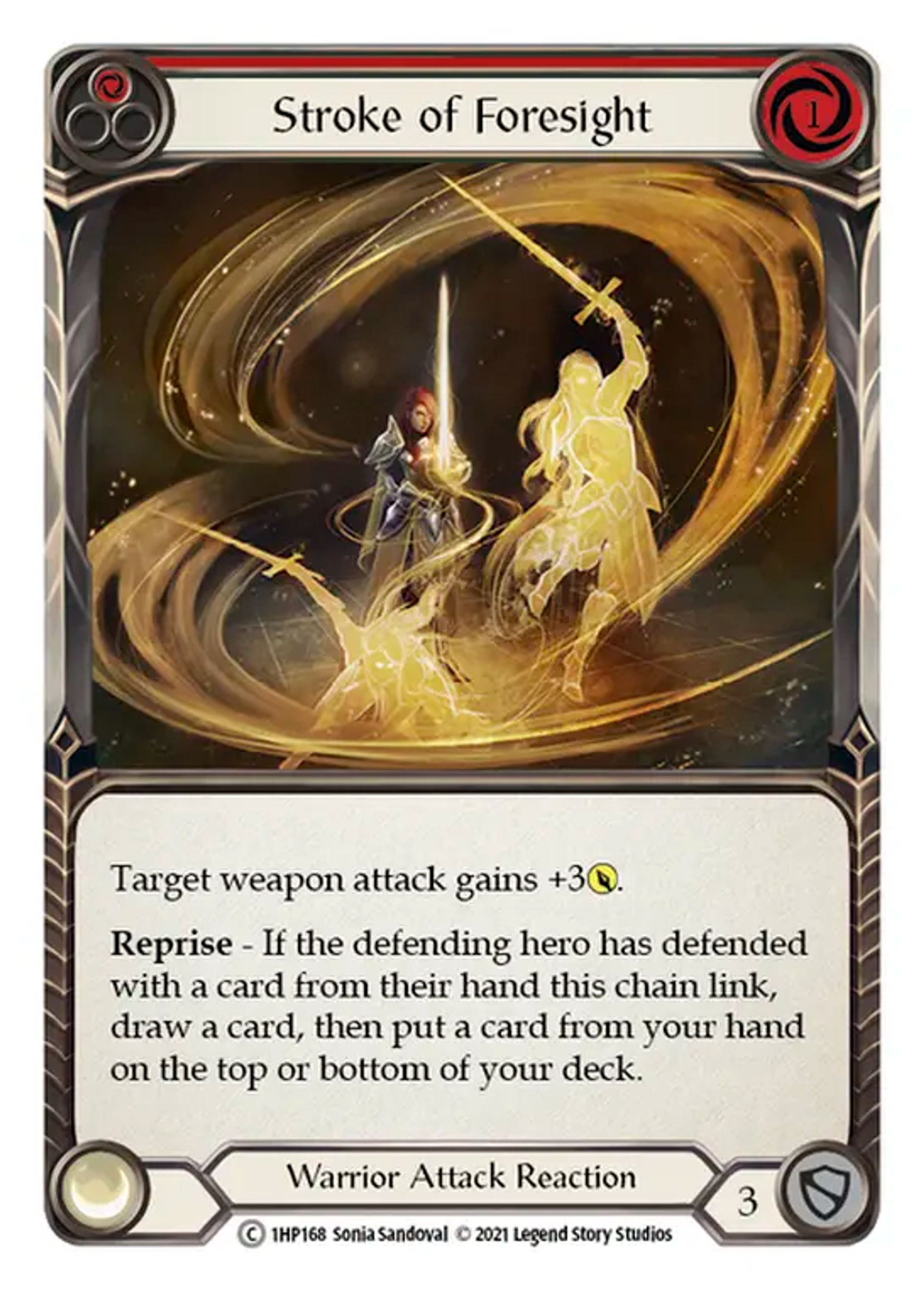 Stroke of Foresight (Red) — History Pack 1 — Flesh and Blood