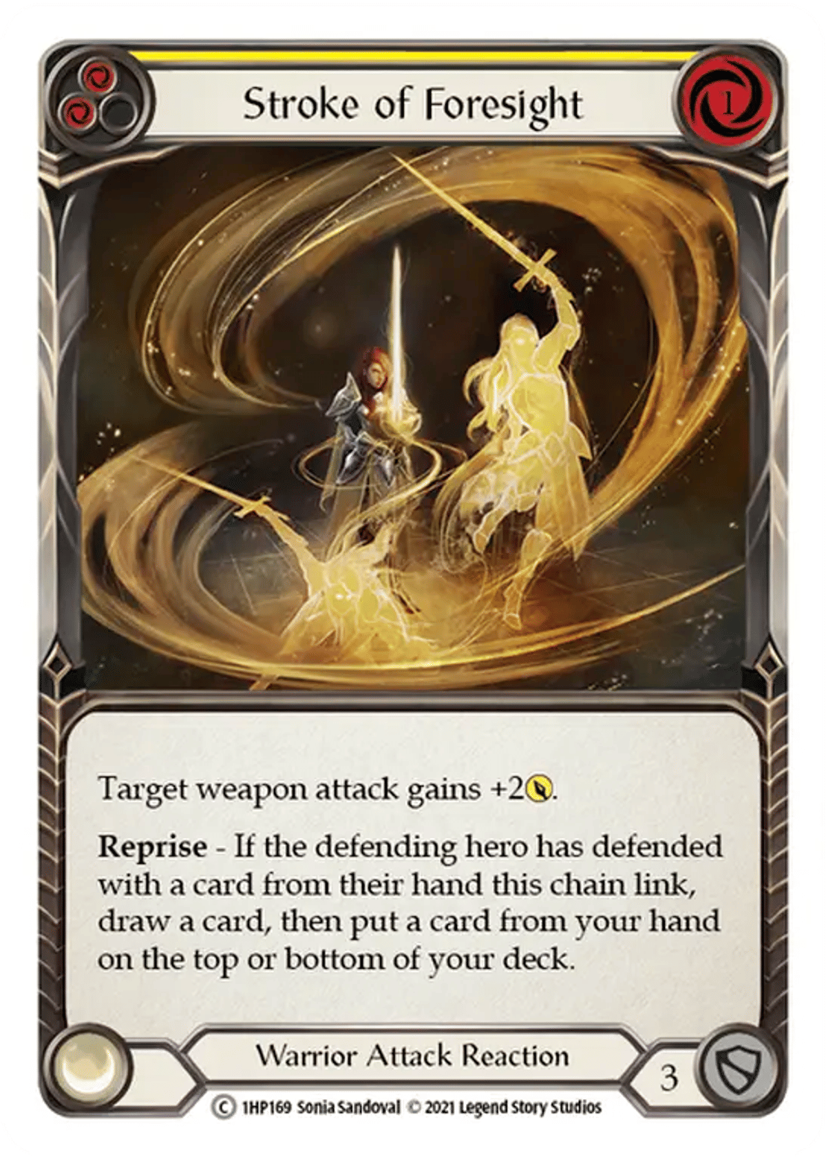 Stroke of Foresight (Yellow) from History Pack 1 - Flesh and Blood