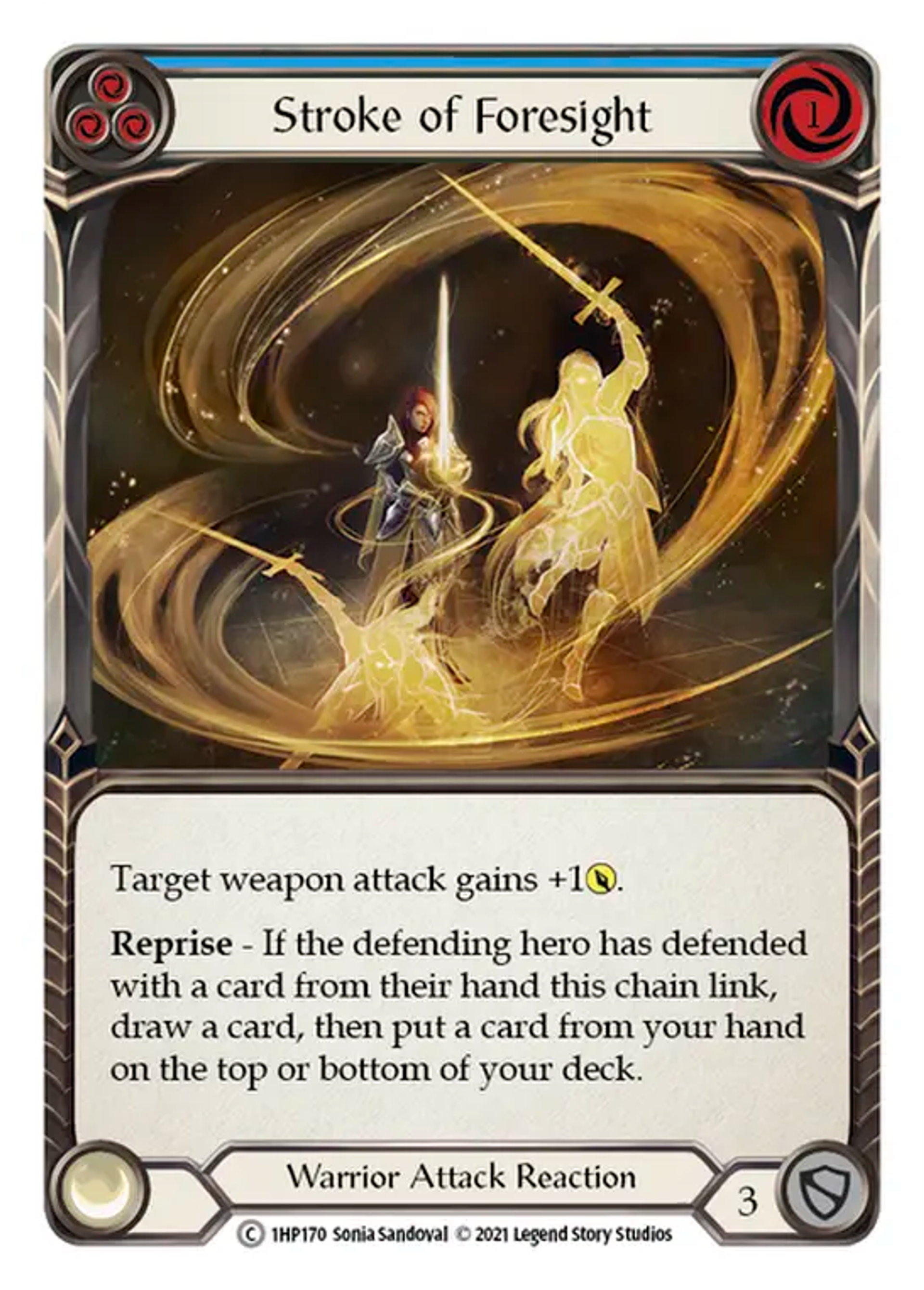 Stroke of Foresight (Blue) — History Pack 1 — Flesh and Blood