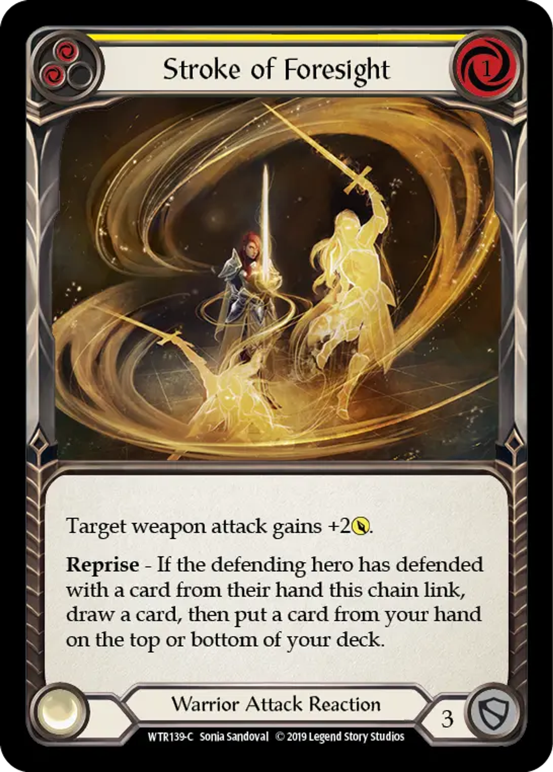 Stroke of Foresight (Yellow) — Welcome to Rathe — Flesh and Blood