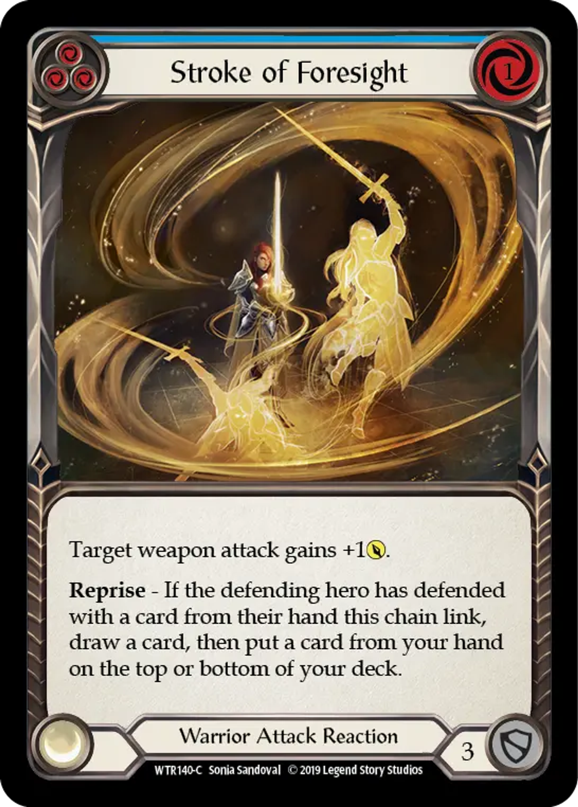 Stroke of Foresight (Blue) — Welcome to Rathe — Flesh and Blood