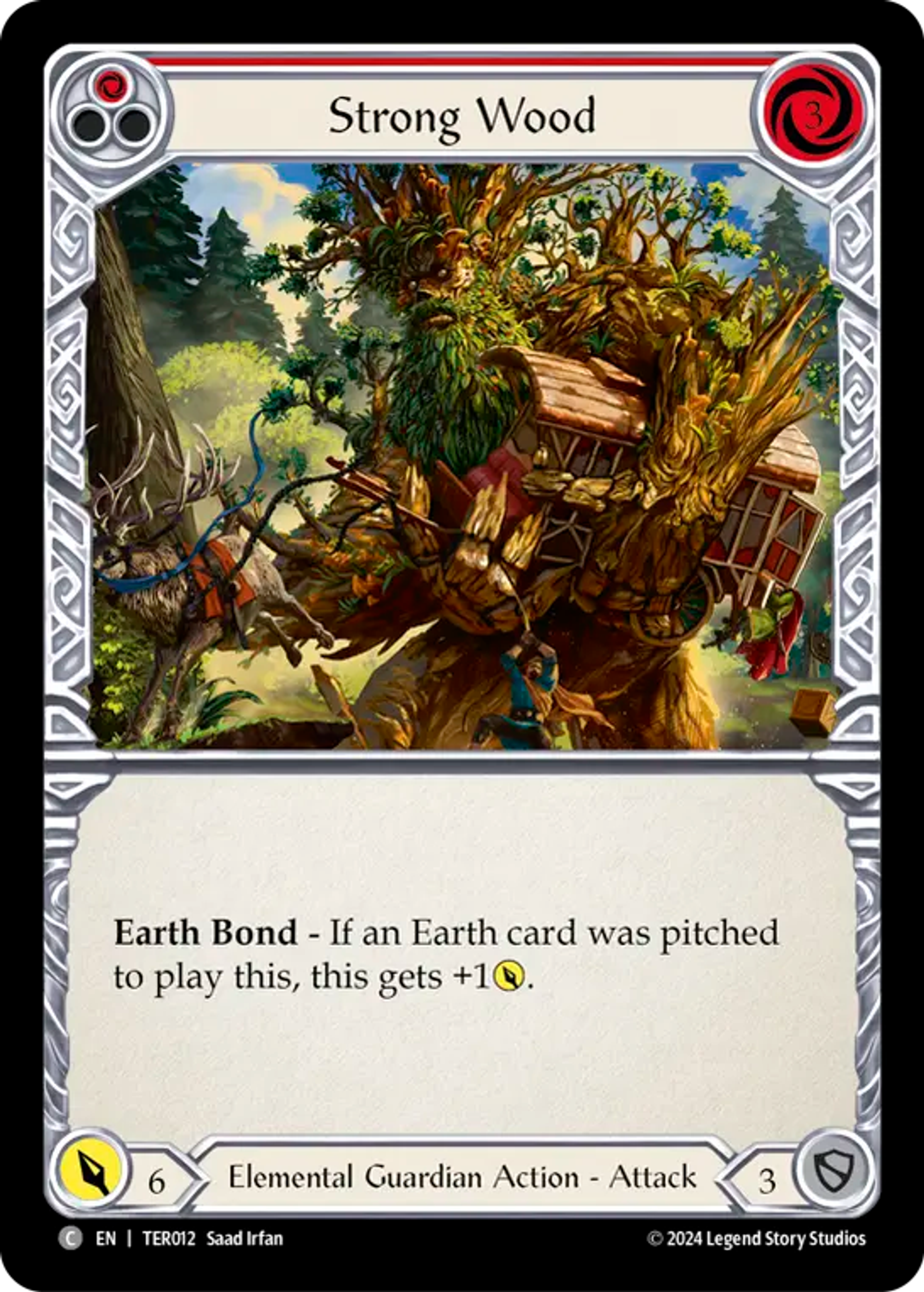 Strong Wood (Red) — 1st Strike - Terra — Flesh and Blood