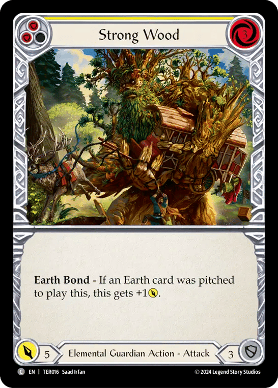 Strong Wood (Yellow) — 1st Strike - Terra — Flesh and Blood