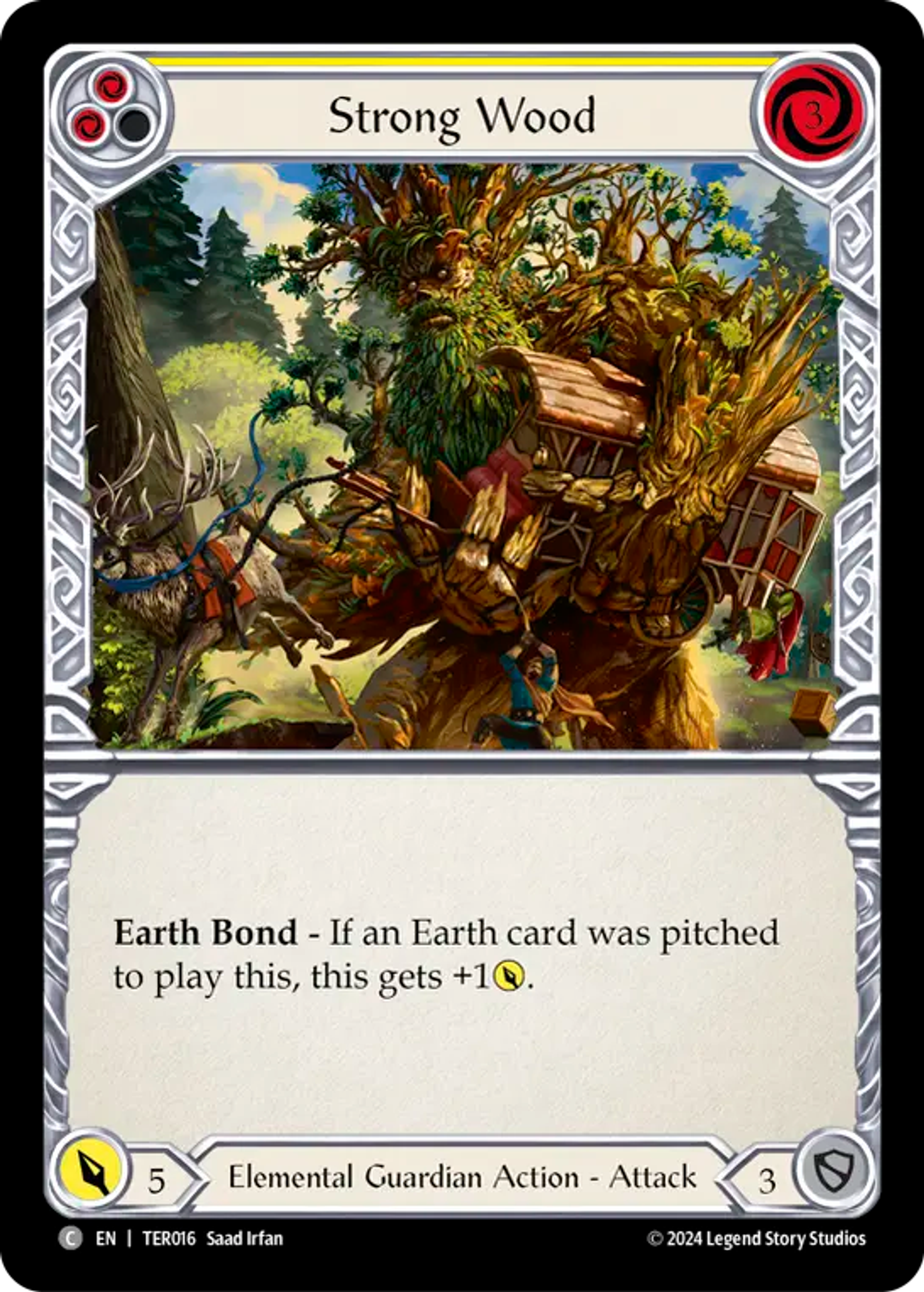 Strong Wood (Yellow) — 1st Strike - Terra — Flesh and Blood