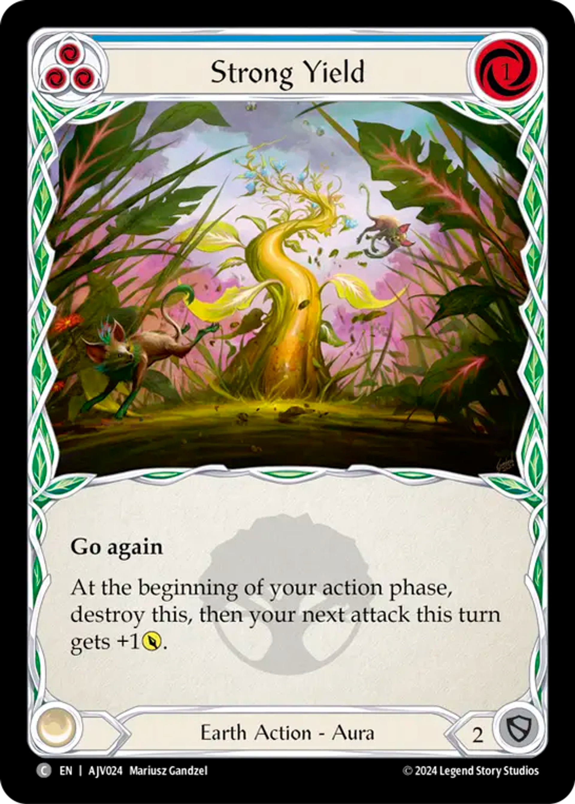 Strong Yield (Blue) — Armory Deck Origins - Jarl Vetreiði — Flesh and Blood