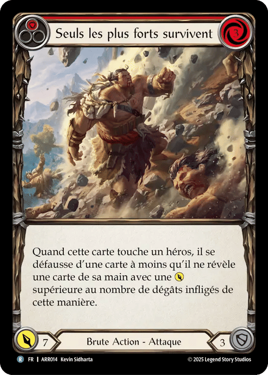 Strongest Survive (Red) — Armory Deck - Rhinar, Reckless Rampage — Flesh and Blood