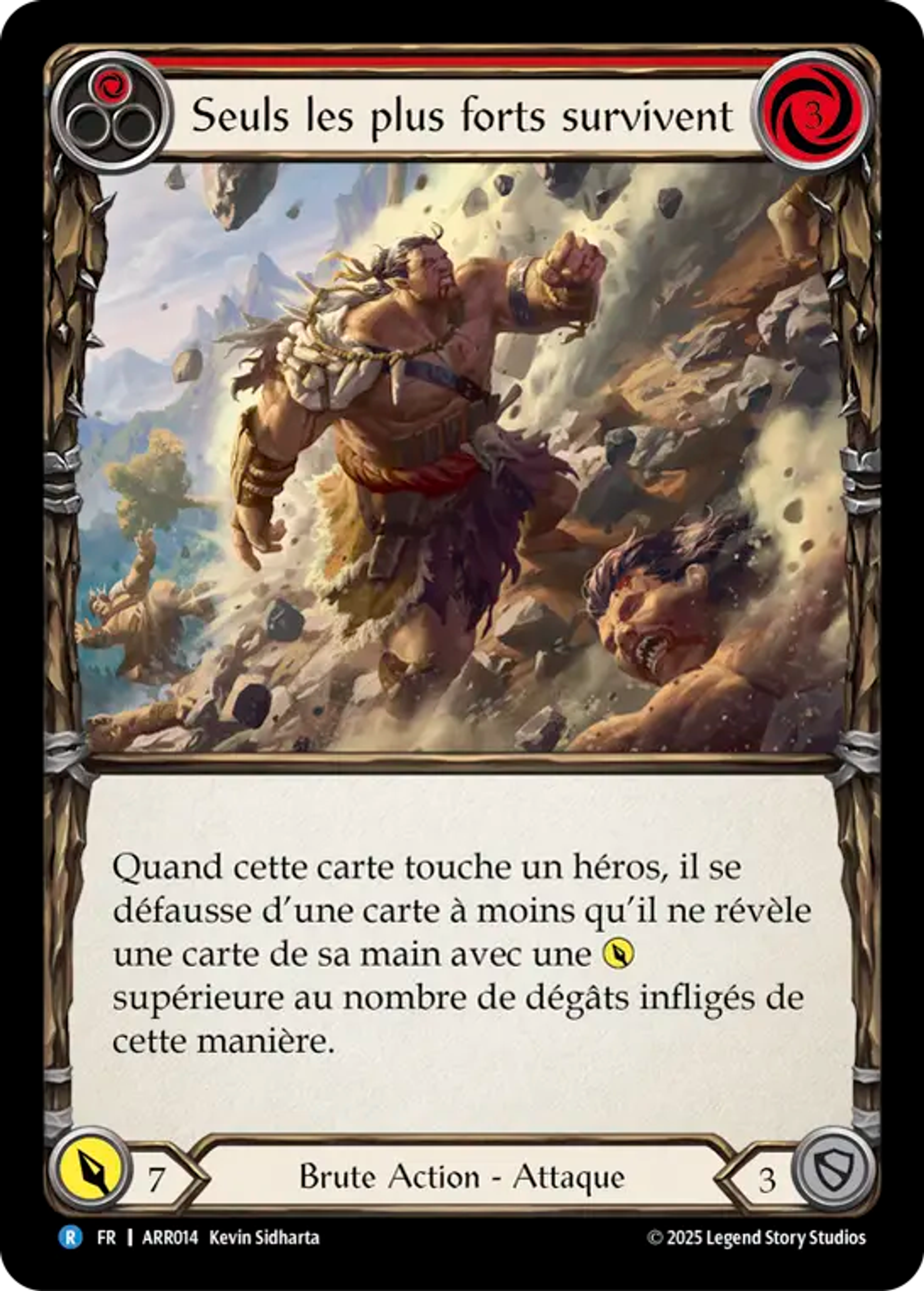 Strongest Survive (Red) — Armory Deck - Rhinar, Reckless Rampage — Flesh and Blood