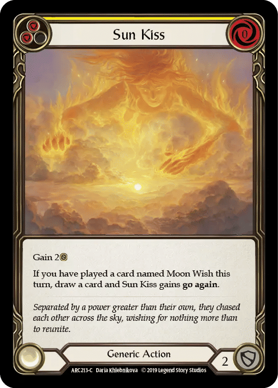 Sun Kiss (Yellow) — Arcane Rising — Flesh and Blood