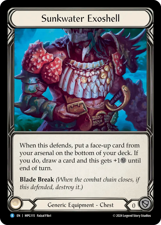 Sunkwater Exoshell — Mastery Pack Guardian — Flesh and Blood