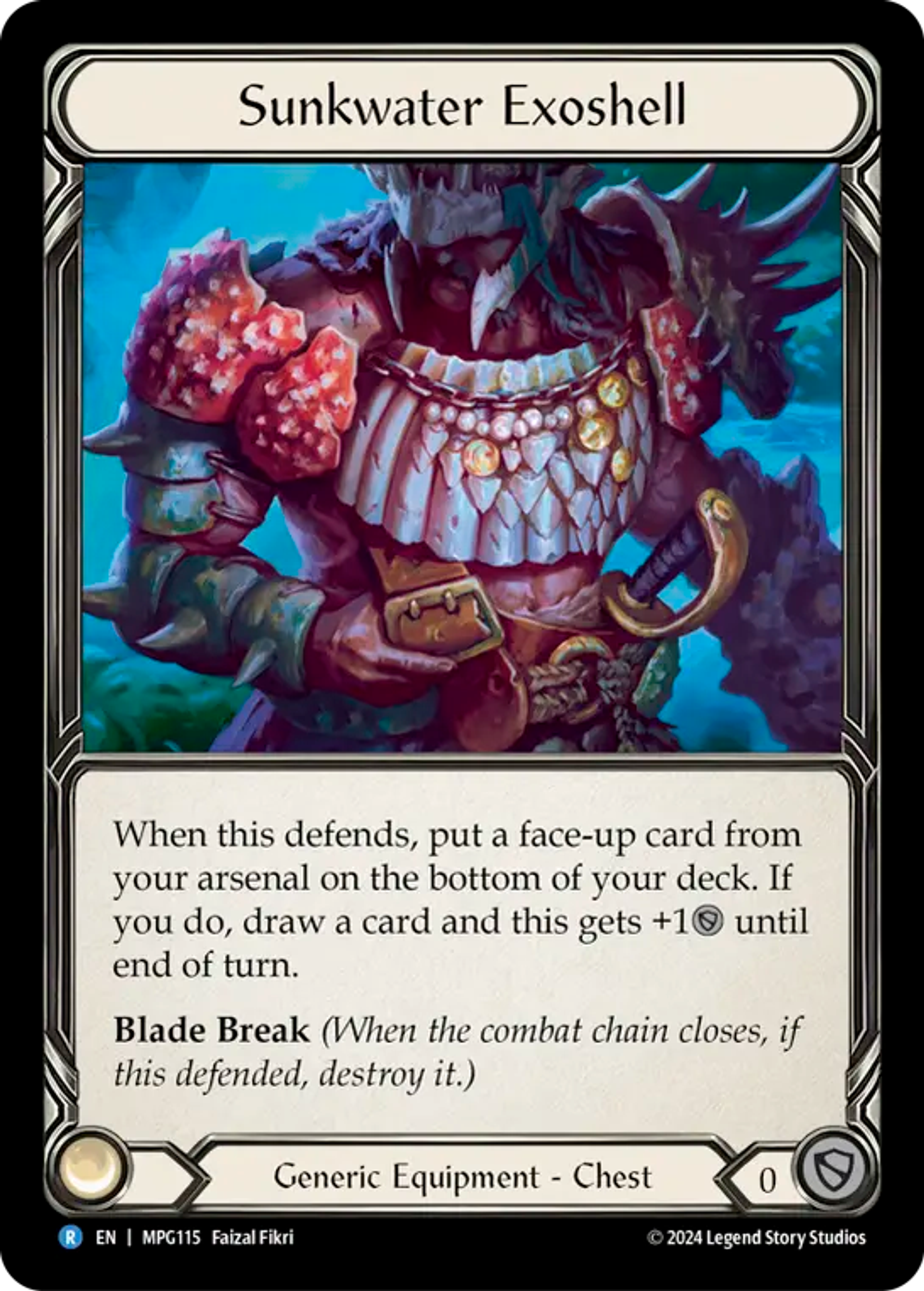 Sunkwater Exoshell — Mastery Pack Guardian — Flesh and Blood