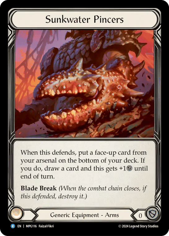 Sunkwater Pincers — Mastery Pack Guardian — Flesh and Blood