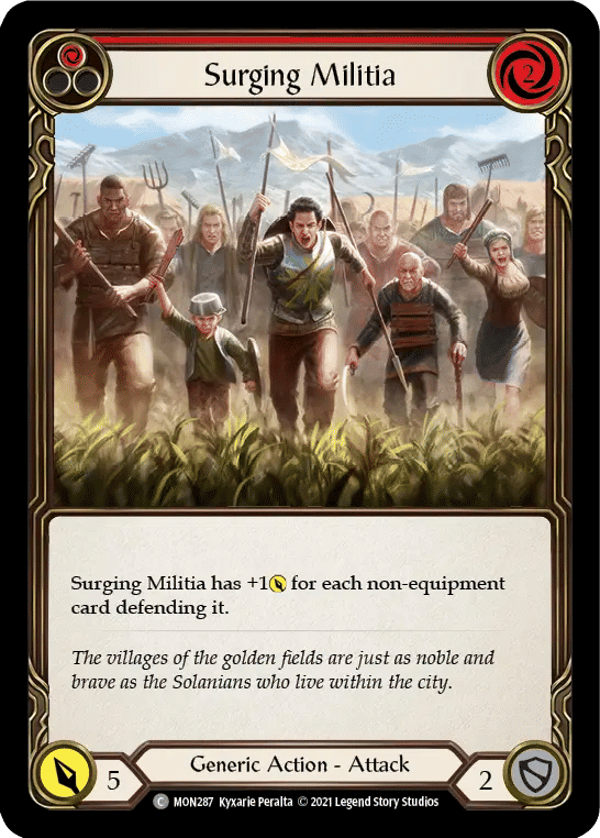 Surging Militia (Red) — Monarch — Flesh and Blood