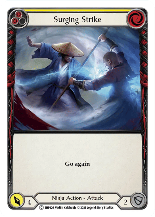 Surging Strike (Yellow) — History Pack 1 — Flesh and Blood