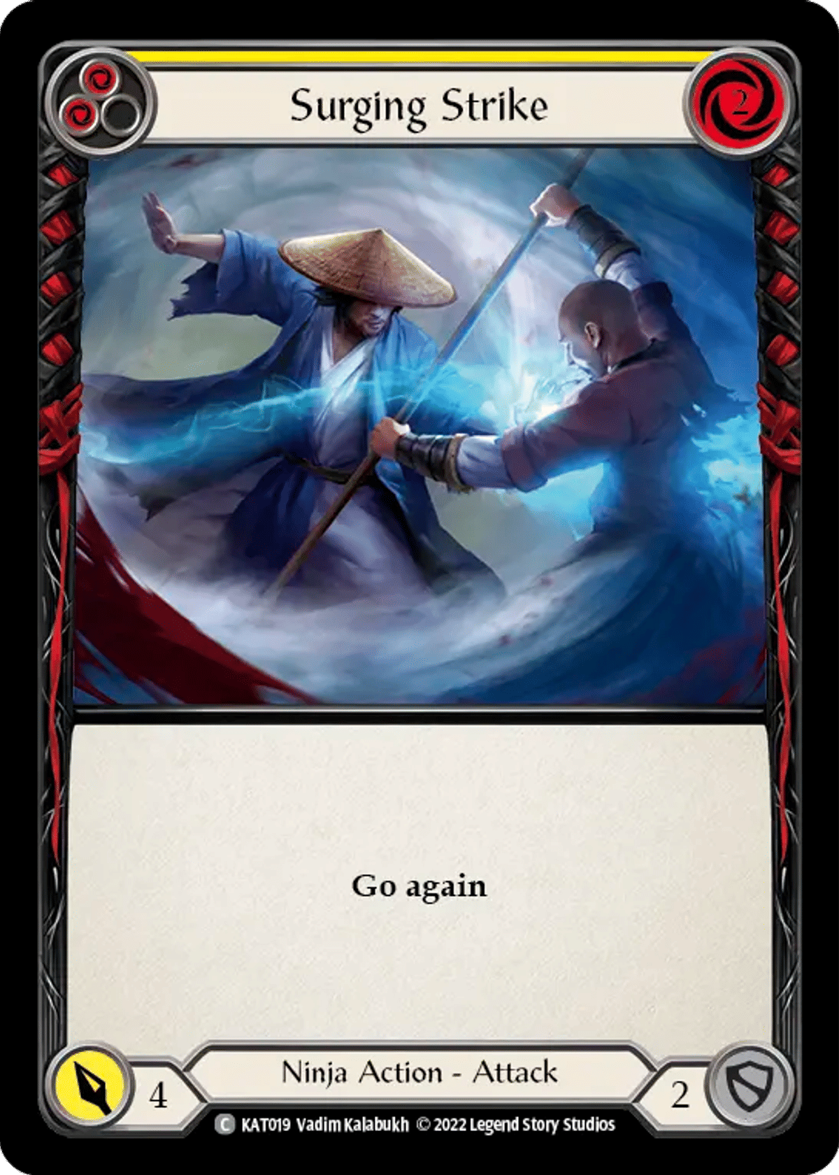 Surging Strike (Yellow) from Katsu - Blitz Deck - Flesh and Blood