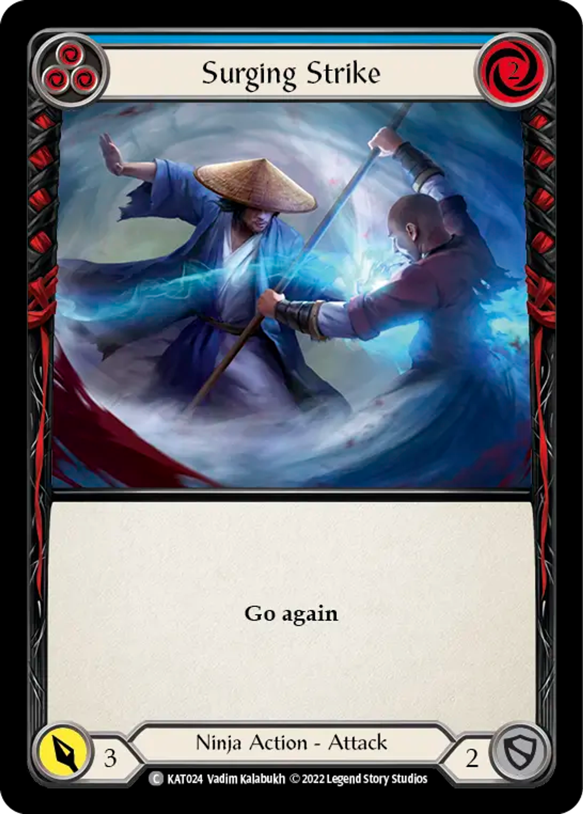 Surging Strike (Blue) — Katsu - Blitz Deck — Flesh and Blood