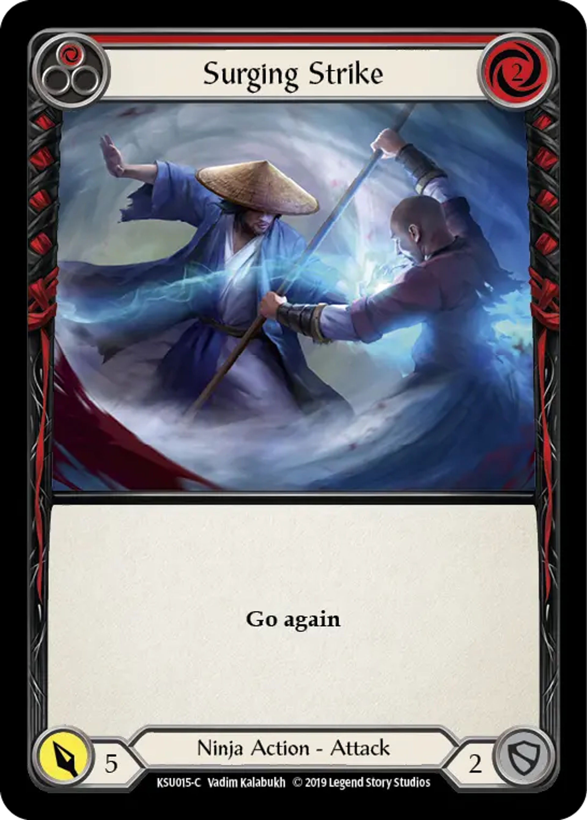 Surging Strike (Red) — Katsu, the Wanderer - Hero Deck — Flesh and Blood