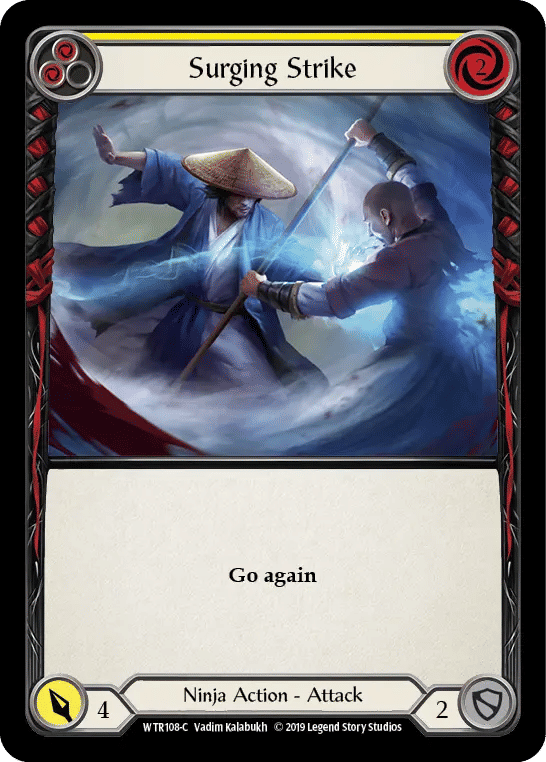 Surging Strike (Yellow) — Welcome to Rathe — Flesh and Blood