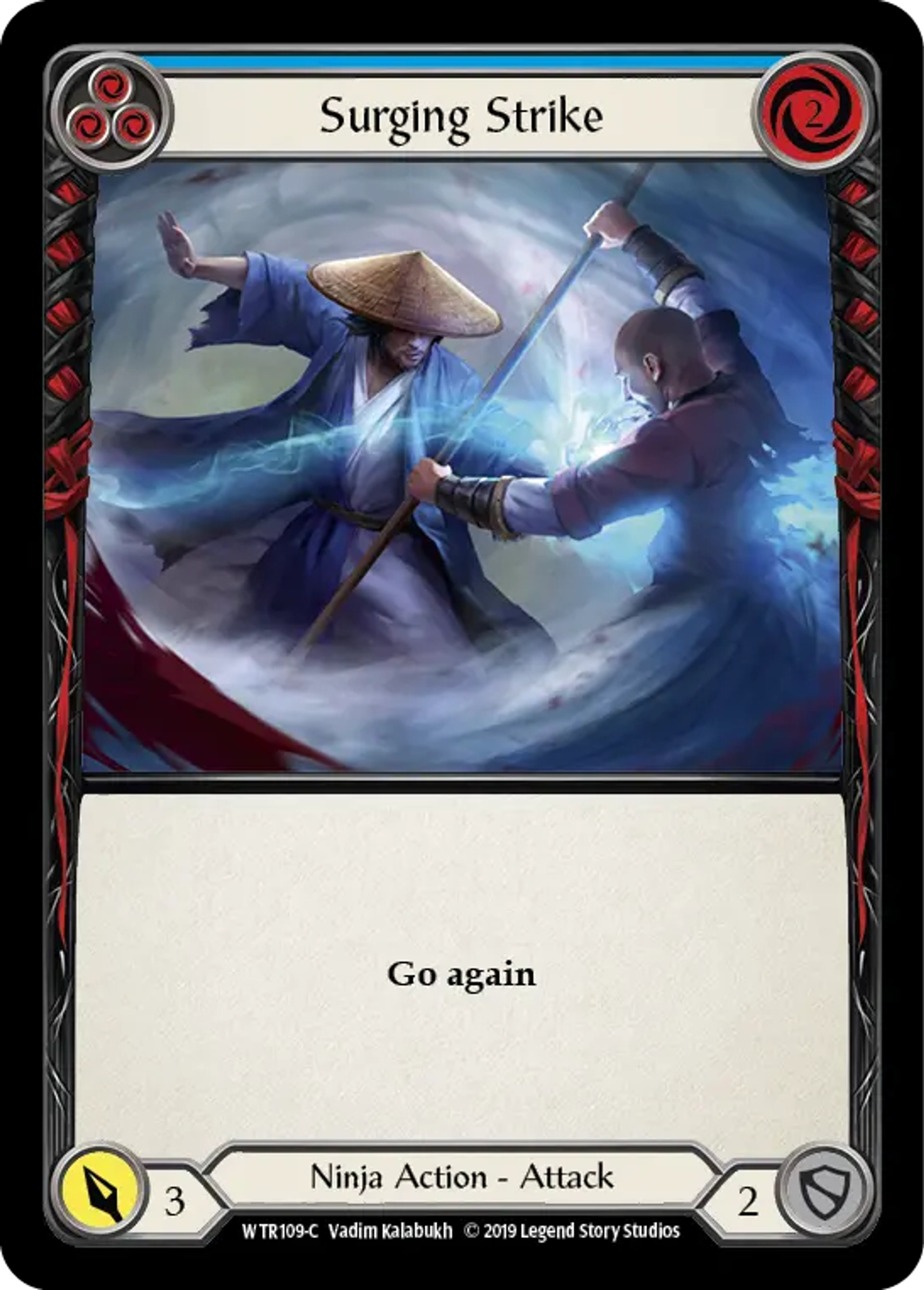 Surging Strike (Blue) — Welcome to Rathe — Flesh and Blood