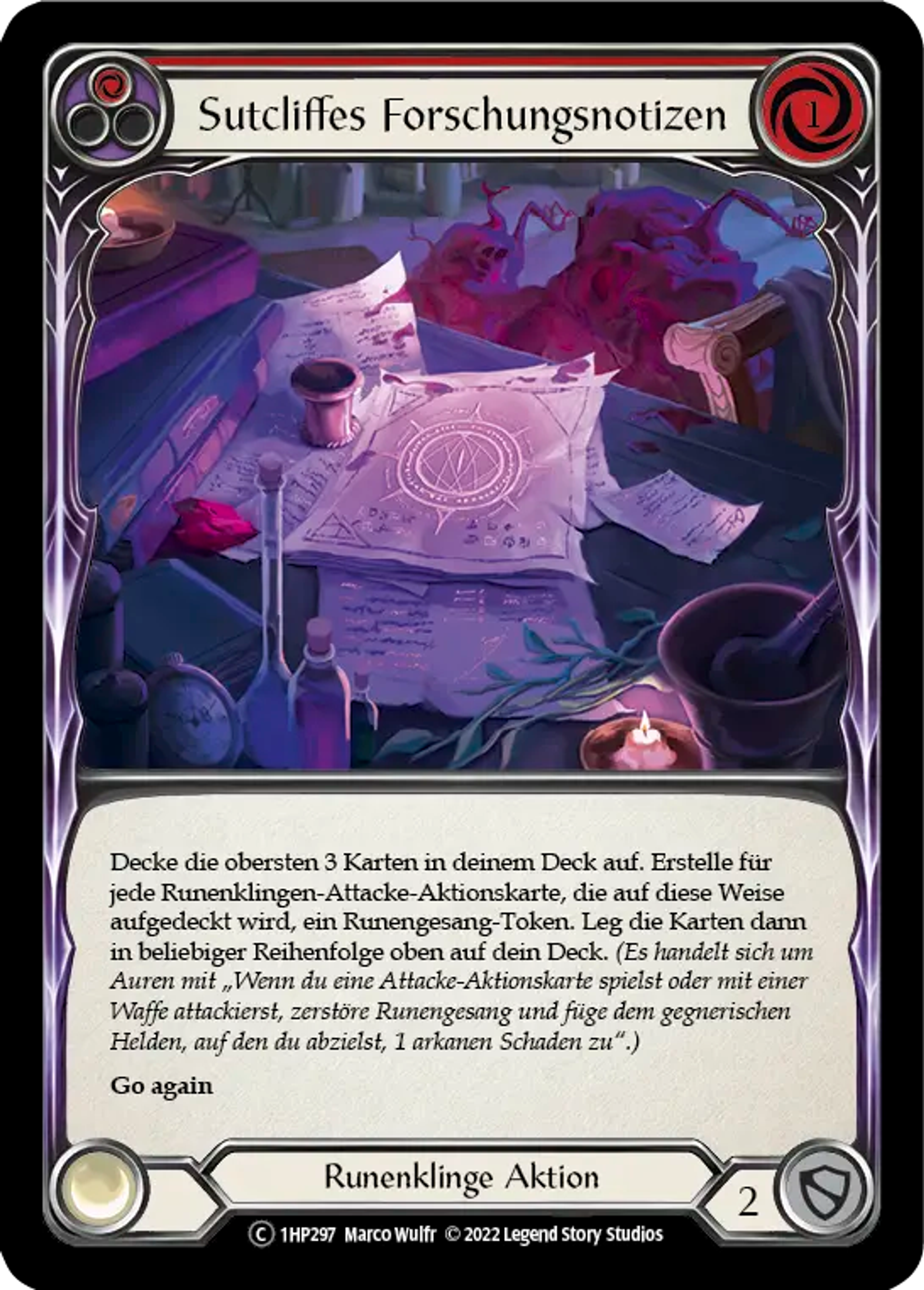 Notes de Recherche de Sutcliffe — History Pack 1 - Black Label — Flesh and Blood