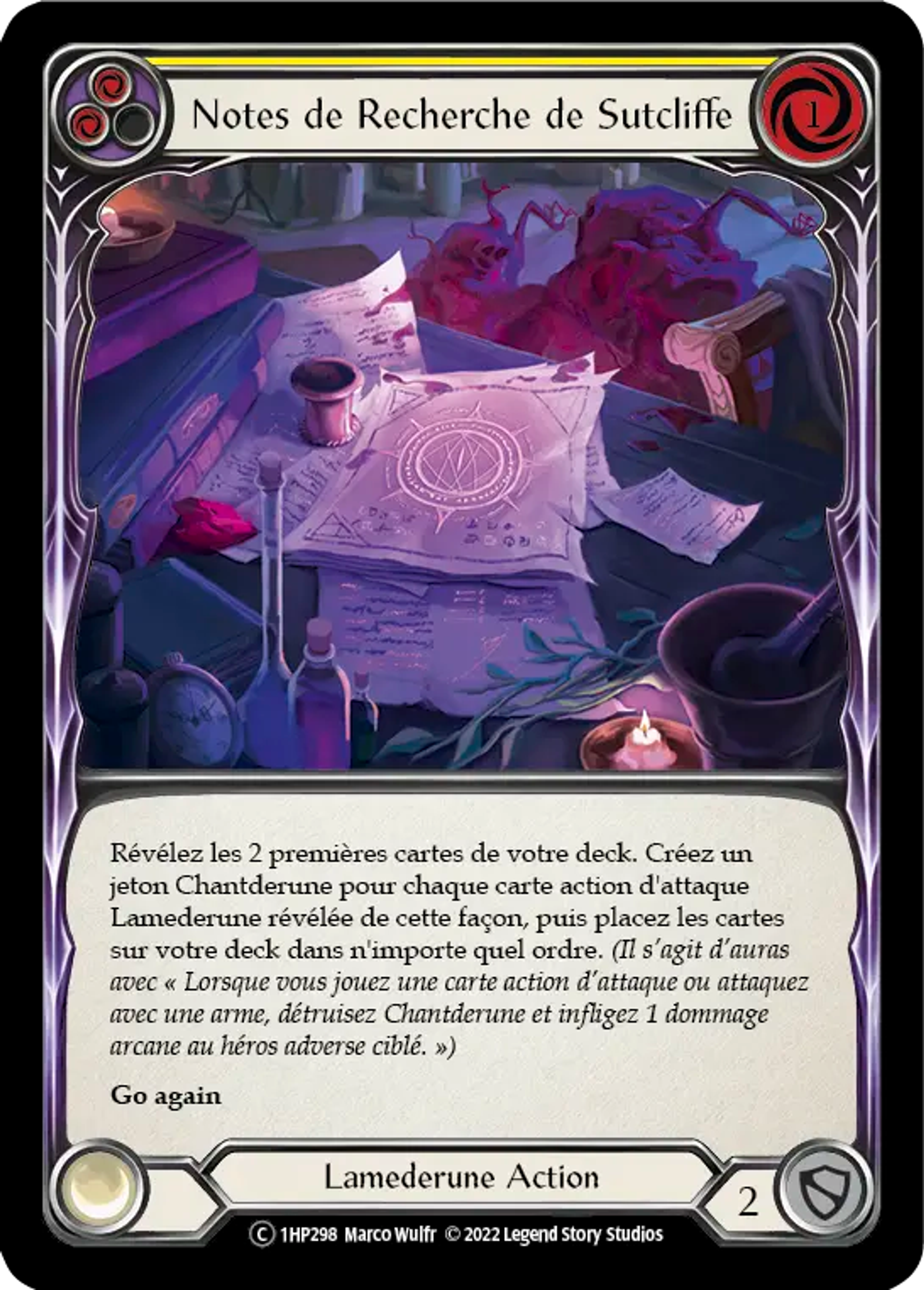 Notes de Recherche de Sutcliffe — History Pack 1 - Black Label — Flesh and Blood