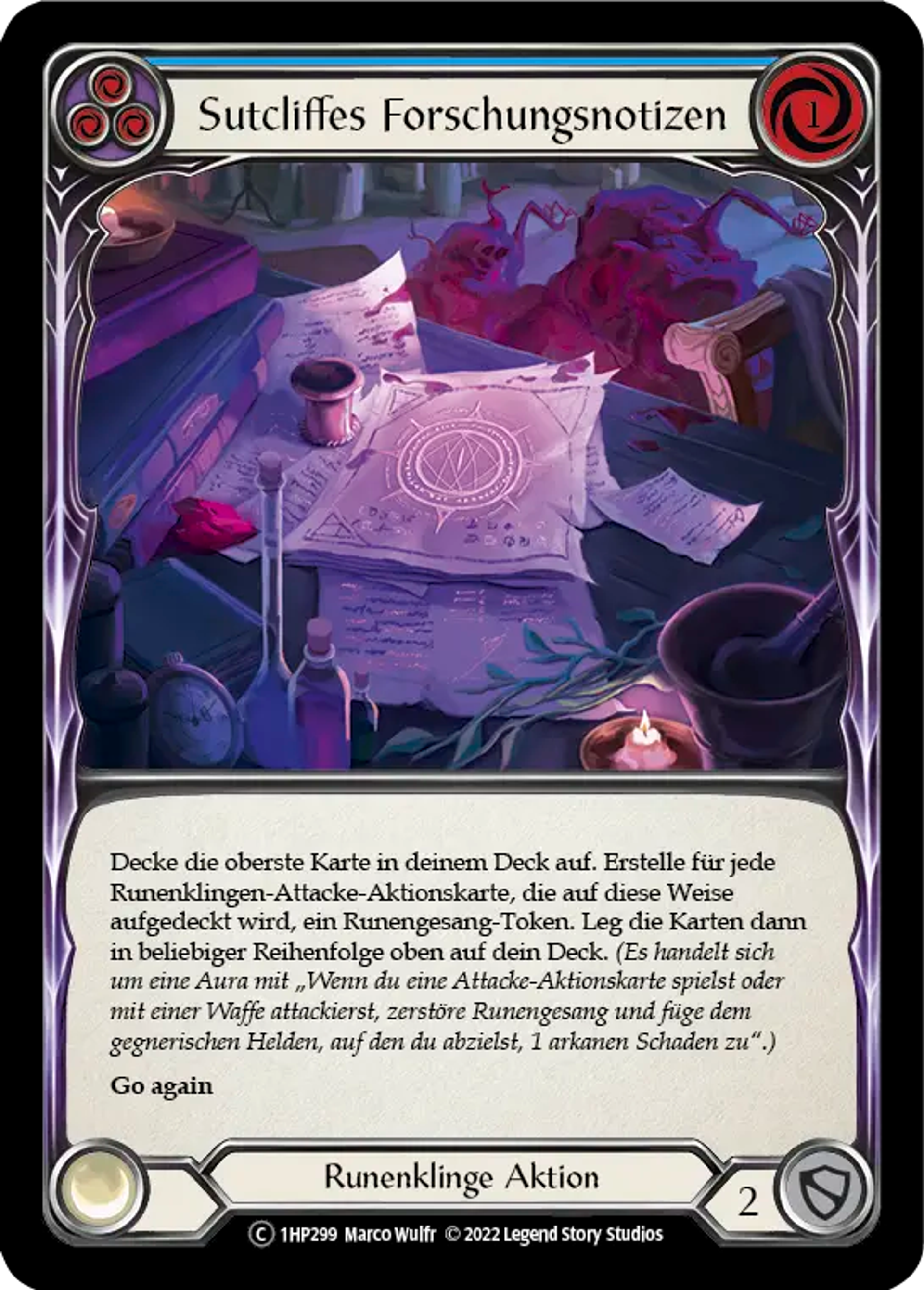 Notes de Recherche de Sutcliffe — History Pack 1 - Black Label — Flesh and Blood